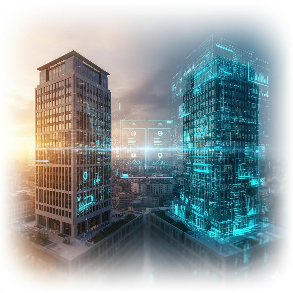 Ingatlanipar digitális átállás:  A digitális iker és az AI